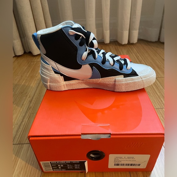Nike Blazer Mid Sakai White Black Legend Blue Size 6.5
